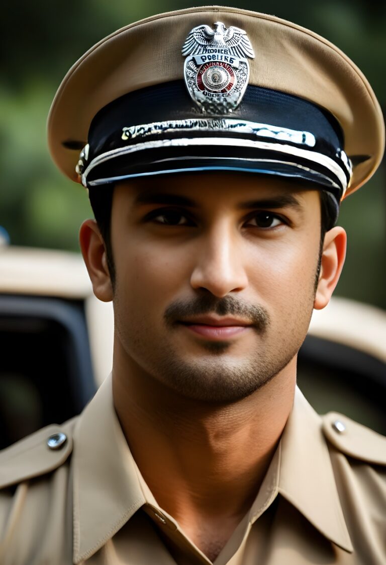 Sushant Singh Rajppot as a police officer